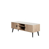 Haley TV Stand 55.10 in Natural & Nude in Natural and Nude TV005-NN Manhattan Comfort