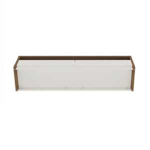 Manhattan Comfort Duncan Tv Stand With No-tool Assembly, Spacious Shelves, And Stylish Storage For Modern Living Rooms Maple And Off White Mdf Tv008-ow