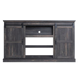 Manhattan Comfort Myrtle Traditional - Barnlike TV Stand Heavy Brown TVFP2-BR