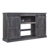 Manhattan Comfort Myrtle Traditional - Barnlike TV Stand Heavy Brown TVFP2-BR