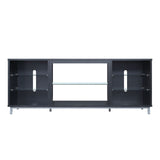 Manhattan Comfort Brighton Modern TV Stand Onyx TVFP4-BL