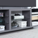 Manhattan Comfort Brighton Modern TV Stand Grey TVFP4-GY