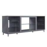 Manhattan Comfort Brighton Modern TV Stand Grey TVFP4-GY