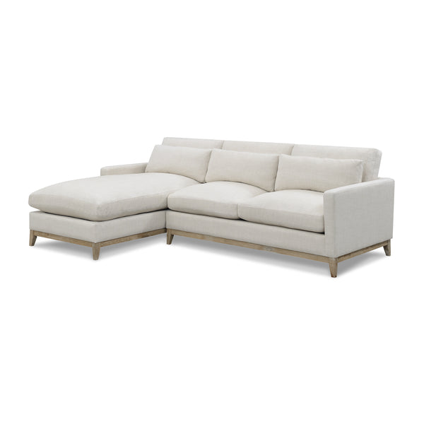 Hyde Chaise Sectional Salt Flat - Hyde Chaise Sectional Oat White SFHYDERST00NA Malouf
