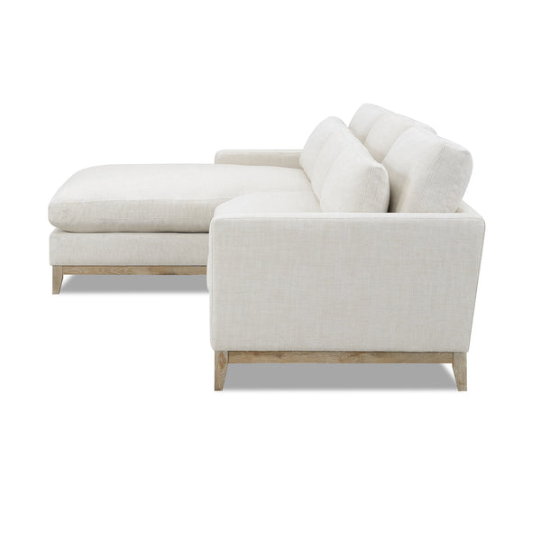 Hyde Chaise Sectional Salt Flat - Hyde Chaise Sectional Oat White SFHYDERST00NA Malouf