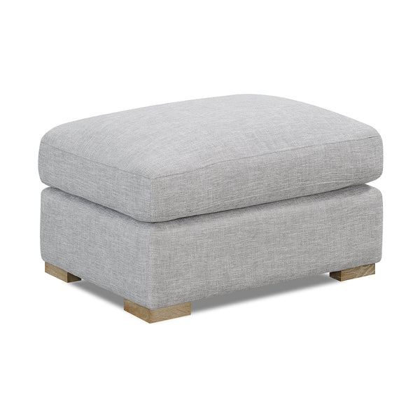 Alder Collection Ottoman Salt Flat - Alder Collection Ottoman Cloud Gray SFALDEOTT00GR Malouf