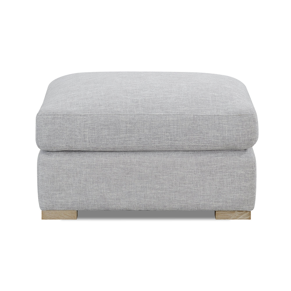 Alder Collection Ottoman Salt Flat - Alder Collection Ottoman Cloud Gray SFALDEOTT00GR Malouf