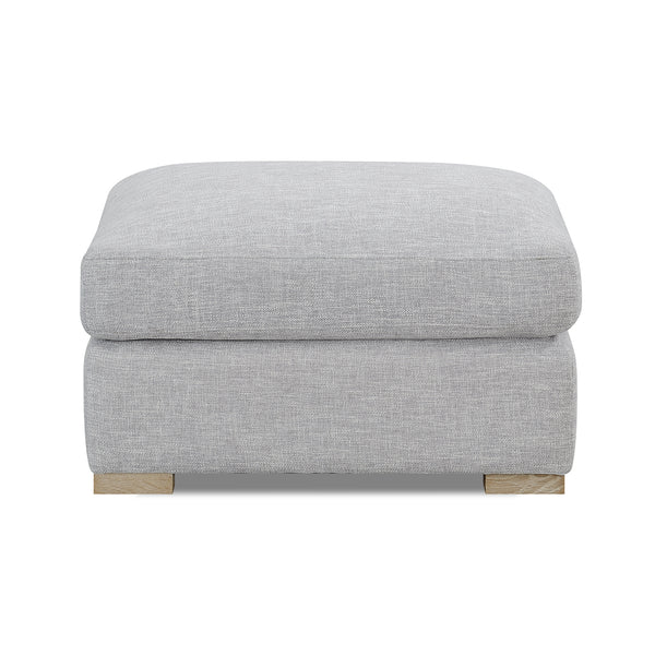 Alder Collection Ottoman Salt Flat - Alder Collection Ottoman Cloud Gray SFALDEOTT00GR Malouf