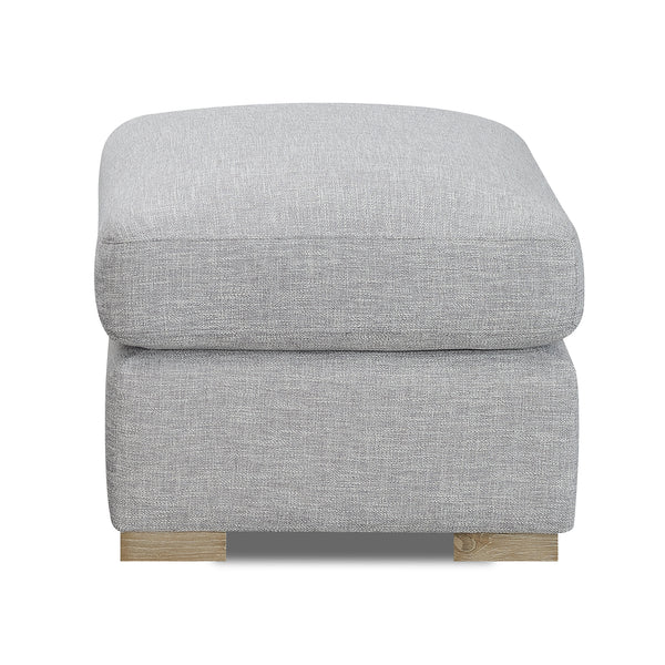 Alder Collection Ottoman Salt Flat - Alder Collection Ottoman Cloud Gray SFALDEOTT00GR Malouf