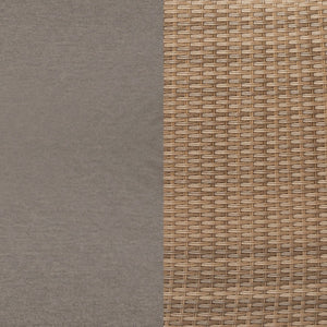 English Elm Nico Modular Loveseat Sofa Set with Table & Ottomans – Stylish, Durable, All-Weather Comfort for Any Space Gray Fabric/Natural Frame TW-3W15057-58-59-BGNAT-GG