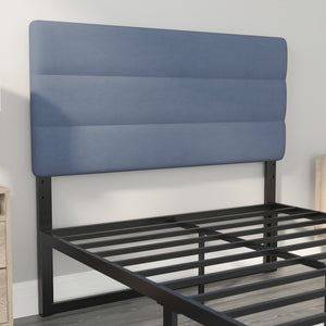 English Elm Paxton Full Channel Stitched Upholstered Headboard - Adjustable Height for Modern Bedroom Style Upgrade Blue In Stock. Usually ships in 24 - 48 business hours TW-3WLHB21-BL-F-GG