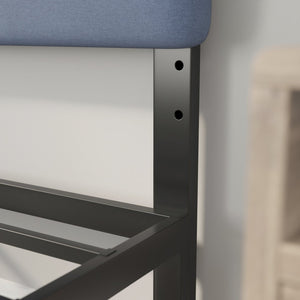 English Elm Paxton Full Channel Stitched Upholstered Headboard - Adjustable Height for Modern Bedroom Style Upgrade Blue In Stock. Usually ships in 24 - 48 business hours TW-3WLHB21-BL-F-GG