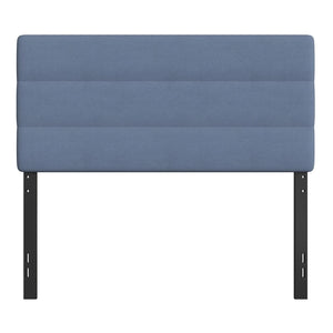English Elm Paxton Full Channel Stitched Upholstered Headboard - Adjustable Height for Modern Bedroom Style Upgrade Blue In Stock. Usually ships in 24 - 48 business hours TW-3WLHB21-BL-F-GG