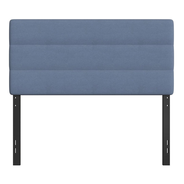 English Elm Paxton Full Channel Stitched Upholstered Headboard - Adjustable Height for Modern Bedroom Style Upgrade Blue In Stock. Usually ships in 24 - 48 business hours TW-3WLHB21-BL-F-GG
