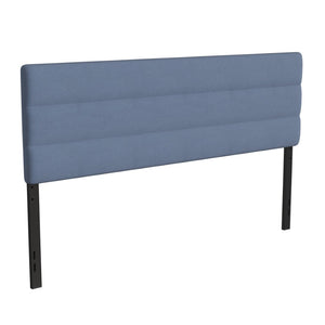 English Elm Paxton Full Channel Stitched Upholstered Headboard - Adjustable Height for Modern Bedroom Style Upgrade Blue In Stock. Usually ships in 24 - 48 business hours TW-3WLHB21-BL-K-GG