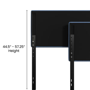 English Elm Paxton Full Channel Stitched Upholstered Headboard - Adjustable Height for Modern Bedroom Style Upgrade Blue In Stock. Usually ships in 24 - 48 business hours TW-3WLHB21-BL-K-GG