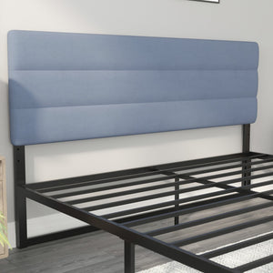 English Elm Paxton Full Channel Stitched Upholstered Headboard - Adjustable Height for Modern Bedroom Style Upgrade Blue In Stock. Usually ships in 24 - 48 business hours TW-3WLHB21-BL-K-GG