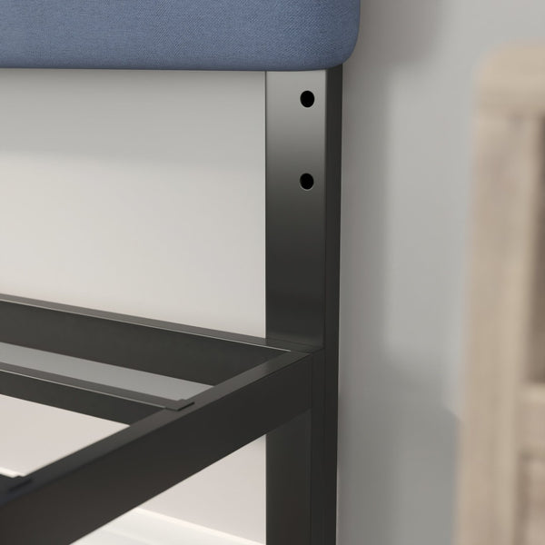 English Elm Paxton Full Channel Stitched Upholstered Headboard - Adjustable Height for Modern Bedroom Style Upgrade Blue In Stock. Usually ships in 24 - 48 business hours TW-3WLHB21-BL-K-GG