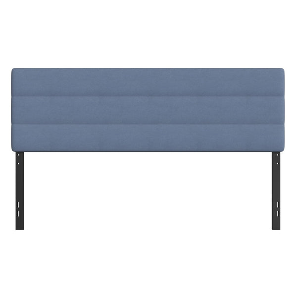 English Elm Paxton Full Channel Stitched Upholstered Headboard - Adjustable Height for Modern Bedroom Style Upgrade Blue In Stock. Usually ships in 24 - 48 business hours TW-3WLHB21-BL-K-GG