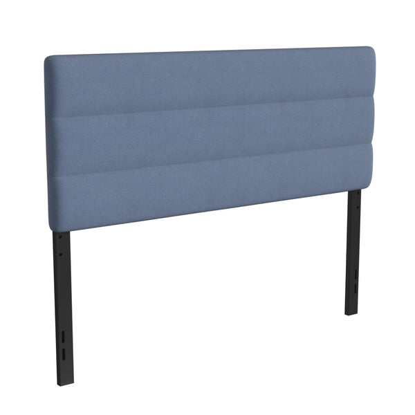 English Elm Paxton Full Channel Stitched Upholstered Headboard - Adjustable Height for Modern Bedroom Style Upgrade Blue In Stock. Usually ships in 24 - 48 business hours TW-3WLHB21-BL-Q-GG
