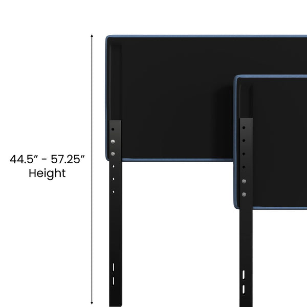 English Elm Paxton Full Channel Stitched Upholstered Headboard - Adjustable Height for Modern Bedroom Style Upgrade Blue In Stock. Usually ships in 24 - 48 business hours TW-3WLHB21-BL-Q-GG