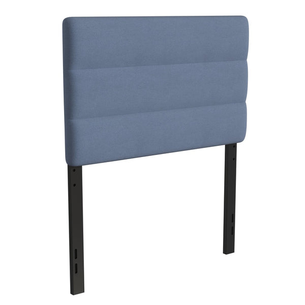 English Elm Paxton Full Channel Stitched Upholstered Headboard - Adjustable Height for Modern Bedroom Style Upgrade Blue In Stock. Usually ships in 24 - 48 business hours TW-3WLHB21-BL-T-GG