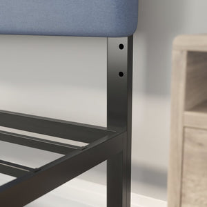 English Elm Paxton Full Channel Stitched Upholstered Headboard - Adjustable Height for Modern Bedroom Style Upgrade Blue In Stock. Usually ships in 24 - 48 business hours TW-3WLHB21-BL-T-GG