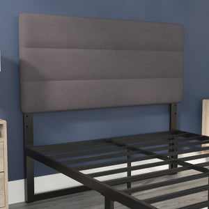 English Elm Paxton Full Channel Stitched Upholstered Headboard - Adjustable Height for Modern Bedroom Style Upgrade Gray In Stock. Usually ships in 24 - 48 business hours TW-3WLHB21-GY-F-GG