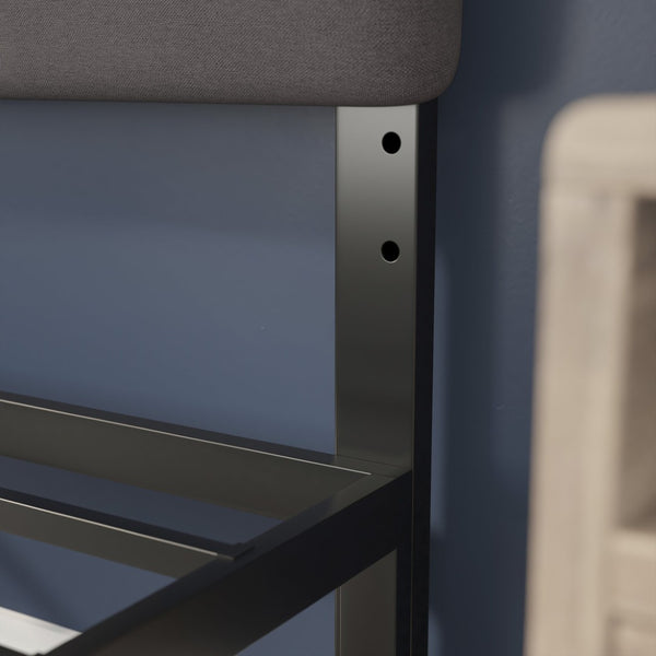 English Elm Paxton Full Channel Stitched Upholstered Headboard - Adjustable Height for Modern Bedroom Style Upgrade Gray In Stock. Usually ships in 24 - 48 business hours TW-3WLHB21-GY-F-GG