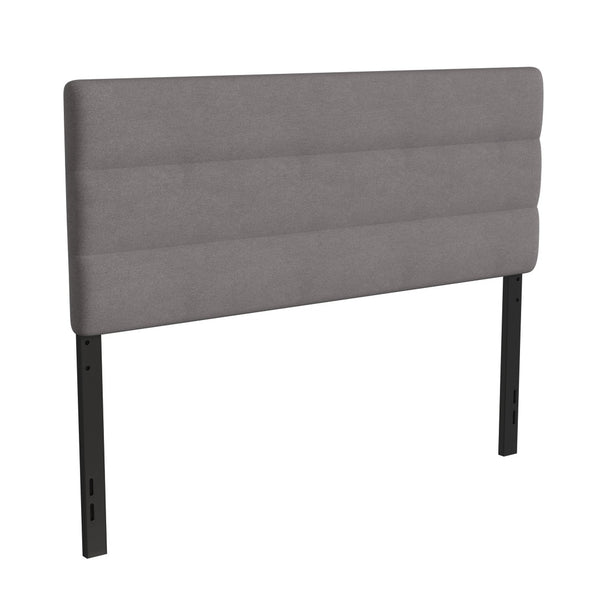 English Elm Paxton Full Channel Stitched Upholstered Headboard - Adjustable Height for Modern Bedroom Style Upgrade Gray In Stock. Usually ships in 24 - 48 business hours TW-3WLHB21-GY-Q-GG