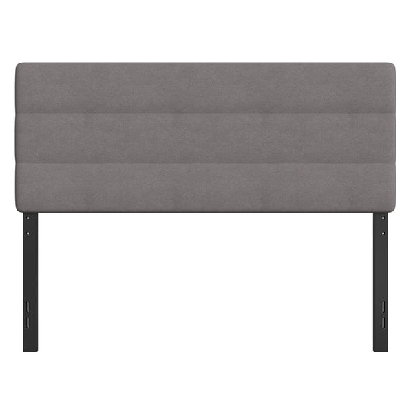 English Elm Paxton Full Channel Stitched Upholstered Headboard - Adjustable Height for Modern Bedroom Style Upgrade Gray In Stock. Usually ships in 24 - 48 business hours TW-3WLHB21-GY-Q-GG
