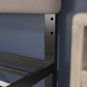 English Elm Paxton Full Channel Stitched Upholstered Headboard - Adjustable Height for Modern Bedroom Style Upgrade Taupe In Stock. Usually ships in 24 - 48 business hours TW-3WLHB21-TAN-F-GG