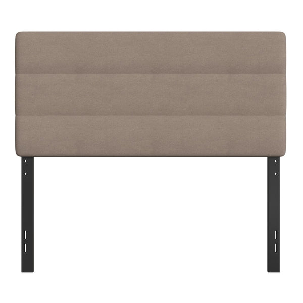 English Elm Paxton Full Channel Stitched Upholstered Headboard - Adjustable Height for Modern Bedroom Style Upgrade Taupe In Stock. Usually ships in 24 - 48 business hours TW-3WLHB21-TAN-F-GG