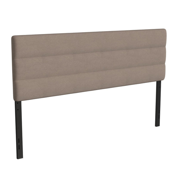 English Elm Paxton Full Channel Stitched Upholstered Headboard - Adjustable Height for Modern Bedroom Style Upgrade Taupe In Stock. Usually ships in 24 - 48 business hours TW-3WLHB21-TAN-K-GG