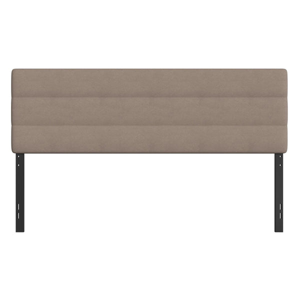English Elm Paxton Full Channel Stitched Upholstered Headboard - Adjustable Height for Modern Bedroom Style Upgrade Taupe In Stock. Usually ships in 24 - 48 business hours TW-3WLHB21-TAN-K-GG