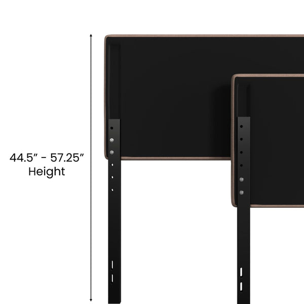 English Elm Paxton Full Channel Stitched Upholstered Headboard - Adjustable Height for Modern Bedroom Style Upgrade Taupe In Stock. Usually ships in 24 - 48 business hours TW-3WLHB21-TAN-Q-GG