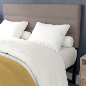 English Elm Paxton Full Channel Stitched Upholstered Headboard - Adjustable Height for Modern Bedroom Style Upgrade Taupe In Stock. Usually ships in 24 - 48 business hours TW-3WLHB21-TAN-Q-GG