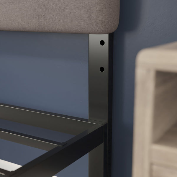 English Elm Paxton Full Channel Stitched Upholstered Headboard - Adjustable Height for Modern Bedroom Style Upgrade Taupe In Stock. Usually ships in 24 - 48 business hours TW-3WLHB21-TAN-Q-GG