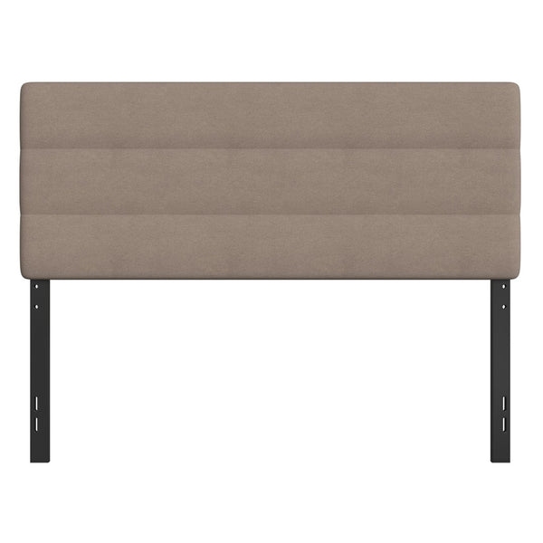 English Elm Paxton Full Channel Stitched Upholstered Headboard - Adjustable Height for Modern Bedroom Style Upgrade Taupe In Stock. Usually ships in 24 - 48 business hours TW-3WLHB21-TAN-Q-GG