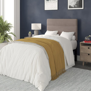 English Elm Paxton Full Channel Stitched Upholstered Headboard - Adjustable Height for Modern Bedroom Style Upgrade Taupe In Stock. Usually ships in 24 - 48 business hours TW-3WLHB21-TAN-T-GG