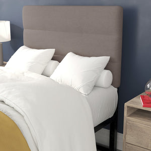 English Elm Paxton Full Channel Stitched Upholstered Headboard - Adjustable Height for Modern Bedroom Style Upgrade Taupe In Stock. Usually ships in 24 - 48 business hours TW-3WLHB21-TAN-T-GG