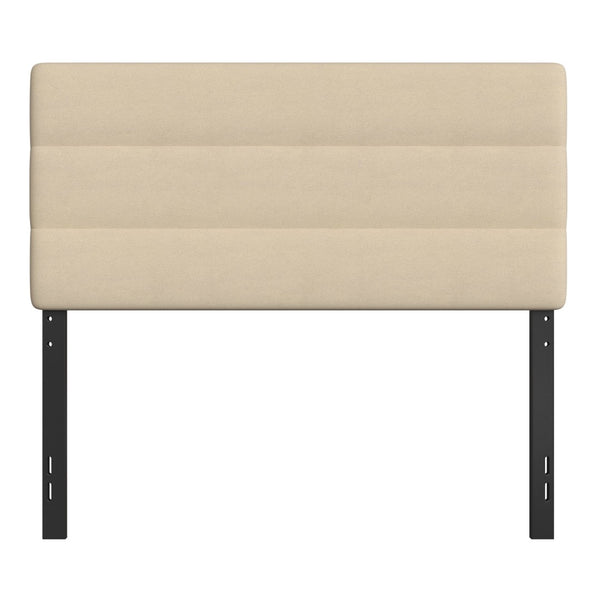 English Elm Paxton Full Channel Stitched Upholstered Headboard - Adjustable Height for Modern Bedroom Style Upgrade Cream In Stock. Usually ships in 24 - 48 business hours TW-3WLHB21-W-F-GG