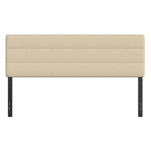 English Elm Paxton Full Channel Stitched Upholstered Headboard - Adjustable Height for Modern Bedroom Style Upgrade Cream In Stock. Usually ships in 24 - 48 business hours TW-3WLHB21-W-K-GG