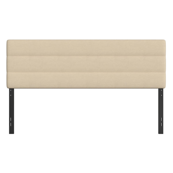 English Elm Paxton Full Channel Stitched Upholstered Headboard - Adjustable Height for Modern Bedroom Style Upgrade Cream In Stock. Usually ships in 24 - 48 business hours TW-3WLHB21-W-K-GG