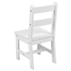 English Elm Kyndl Kids Solid Hardwood Table and Chair Set - Perfect for Playrooms, Crafts, and Learning Fun White TW-WTCS-1001-WH-GG