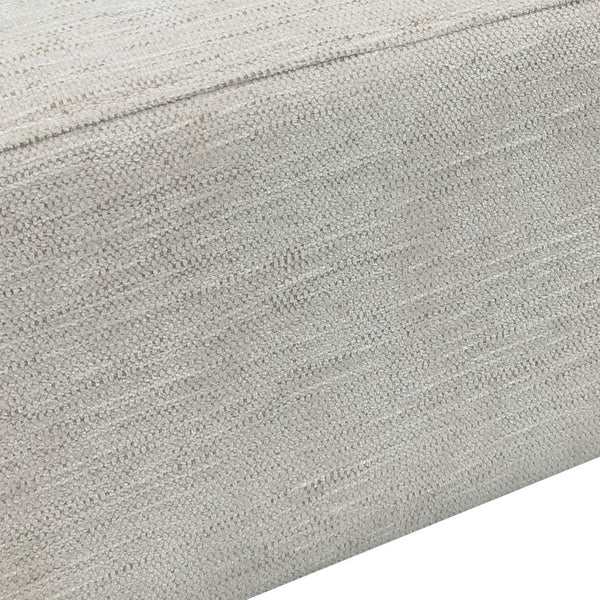 Lh Imports Francesca Bench - Modern Plush Comfort With 100% Polyester Fabric For Stylish Home Beautification Beige Walnut Wood,100% Polyester Fabric,Pu Foam Tw018