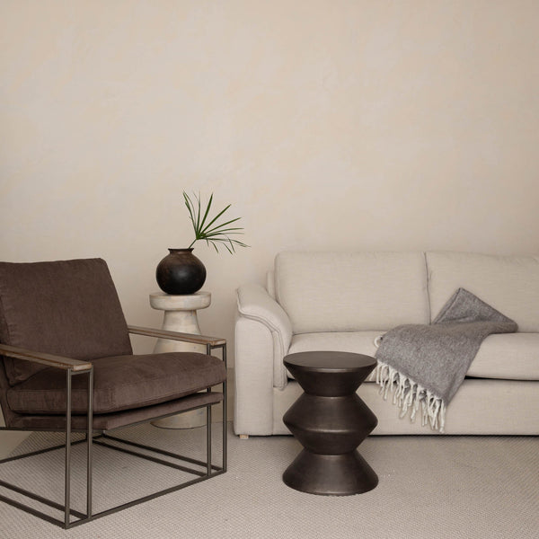 Lh Imports Logan Club Chair - Modern Industrial Style With Plush Comfort And 100% Polyester Fabric For Your Home Brown 100% Polyester Fabric,Pu Foam,Walnut Wood,Metal Tw019