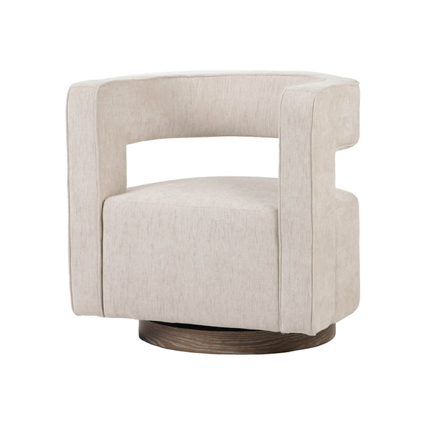 Lh Imports Romer Club Chair - Luxurious Comfort With Rounded Armrests, Plush Cushioning & Elegant Design Beige Pu Foam,100% Polyester Fabric,Wood Base Tw020