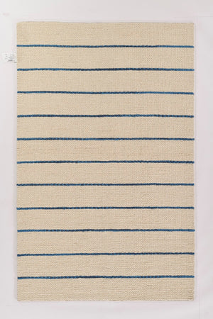 Momeni Twine TWI-1 Hand Woven Contemporary Striped Indoor Rug Blue 9' x 12'