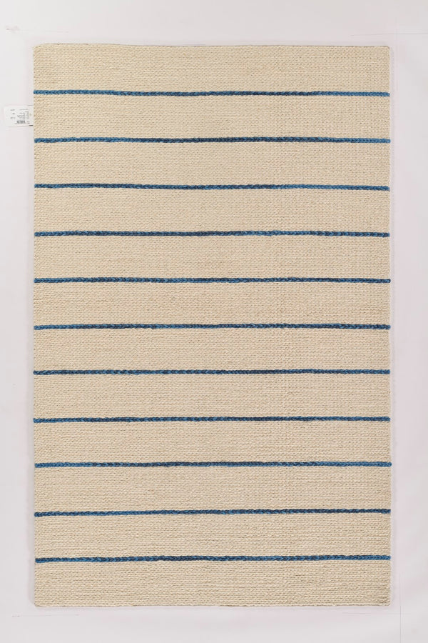 Momeni Twine TWI-1 Hand Woven Contemporary Striped Indoor Rug Blue 9' x 12'